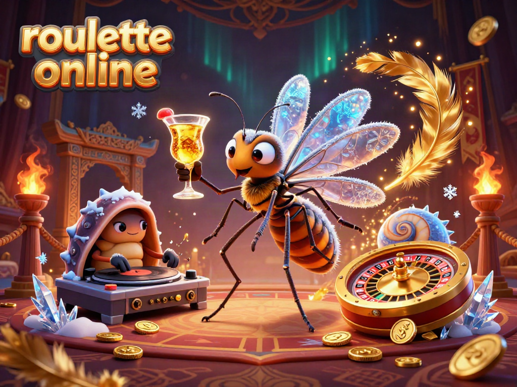 Experience roullete online with this vibrant casino mascot scene featuring unique thematic elements.