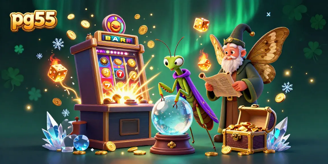 Spin the reels at pg55's engaging virtual casino with vibrant 3D characters and dynamic gaming elements.