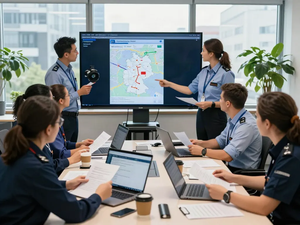 Effiziente Zollabwicklung Deutschland im modernen Büro mit Team von Experten.
