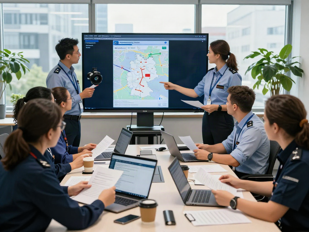 Effiziente Zollabwicklung Deutschland im modernen Büro mit Team von Experten.