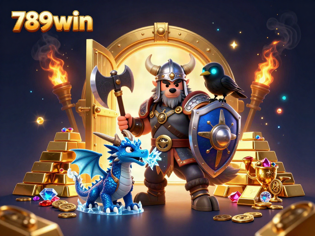 Join the heroes of 789win in a vibrant 3D casino adventure filled with treasure and excitement!