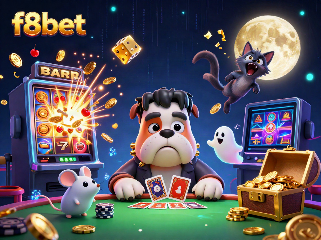 Experience thrilling gameplay at f8bet with uniquely themed characters and exciting casino elements.