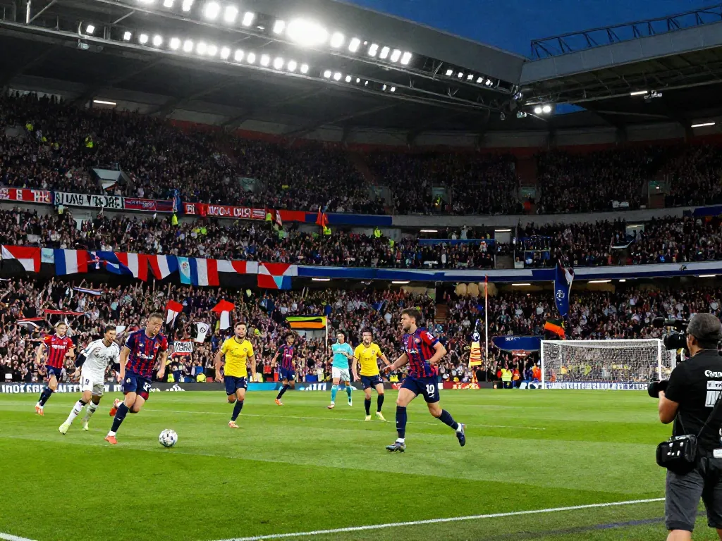TOP10FOOTBALL fans cheering in stadium during premier league match