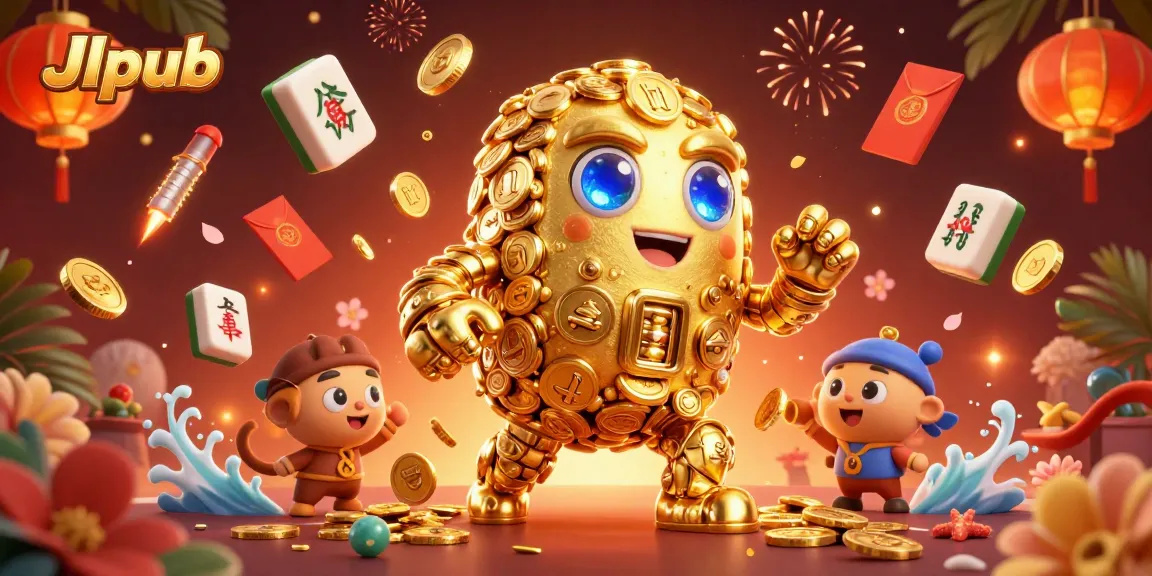 Experience thrilling entertainment at Jlpub with a dynamic scene of golden gaming riches.