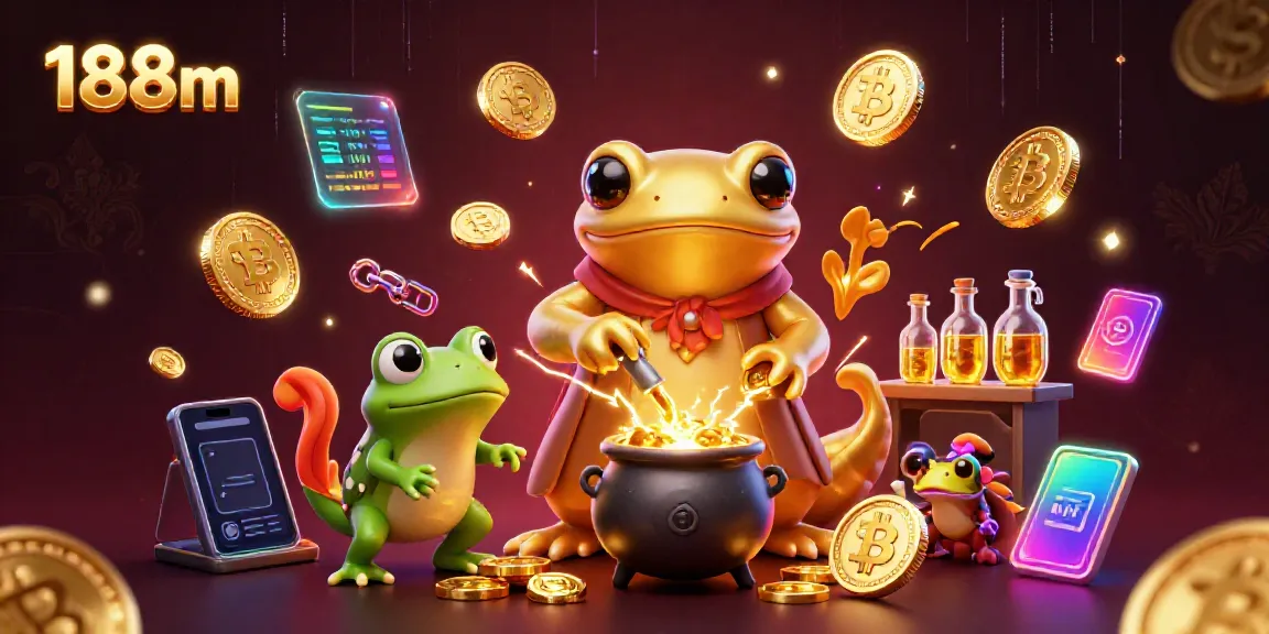 Winning big with 188m's golden alchemist and magical coins in a vibrant casino atmosphere.
