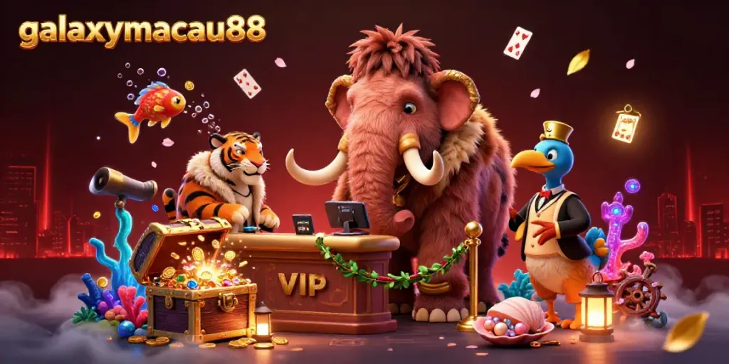 Experience the dynamic gambling world of galaxymacau88 with vibrant characters and exhilarating elements.