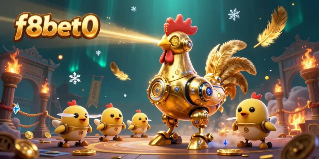 Experience thrilling gaming at f8bet0 with a dynamic and captivating 3D illustration of casino adventures.