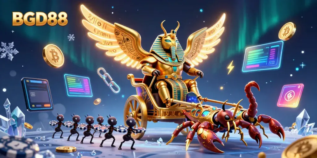 Experience BGD88's dynamic casino adventure with golden beetle and stunning game elements.