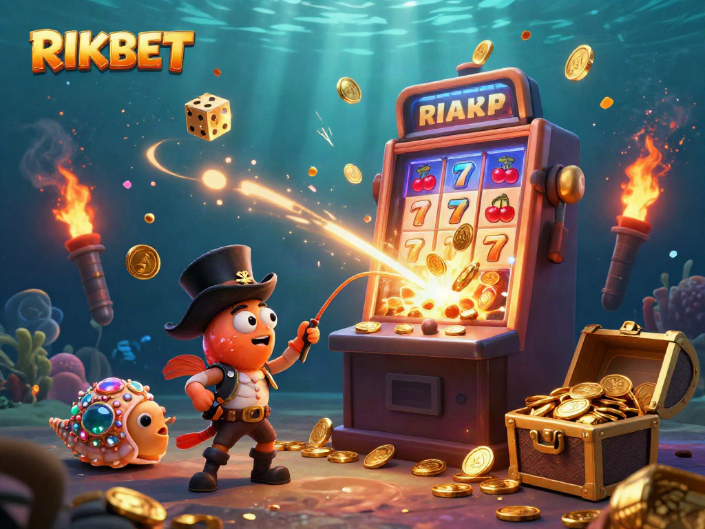 Spin and win with RIKBET's vibrant casino experience featuring engaging 3D characters and dynamic elements.